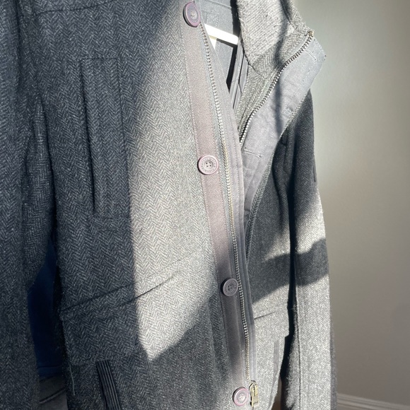 Abercrombie & Fitch Premium Wool Coat L - Picture 9 of 16